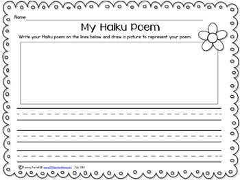 Haiku Poem Packet by Just Go Teach | TPT