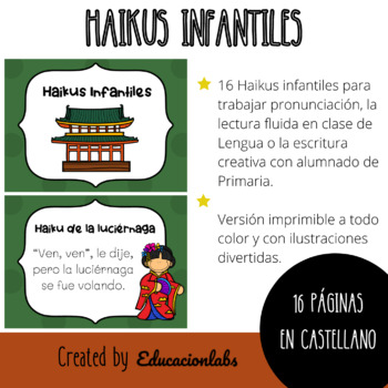 Preview of Haiku Poems for Kids in Spanish