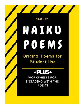 Preview of Haiku Poetry Unit: 13 Original Poems and Reading Activities & Worksheets