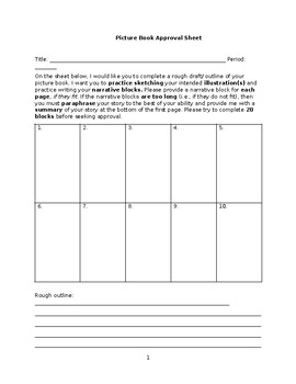 Preview of Picture Book - Companion Worksheet [Editable]
