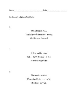 haiku poems examples 5 7 5