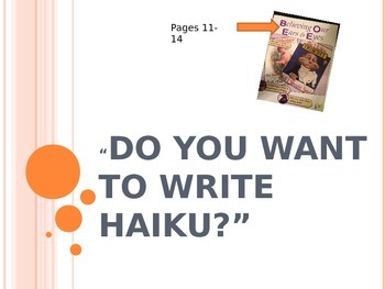 Preview of Haiku Powerpoint- Based on Informational Text