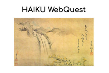 Preview of Haiku Webquest