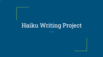Preview of Haiku Writing