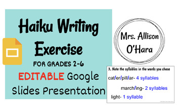 Preview of Haiku Writing Presentation