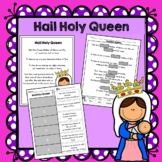 Hail Holy Queen Prayer Lesson, Prayer poster and cards
