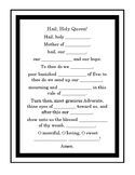 Hail, Holy Queen Prayer Worksheet