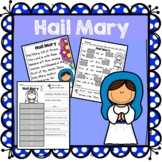 Hail Mary Lesson and Hail Mary Worksheets