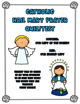 Preview of Hail Mary Prayer Quiz/Test