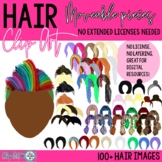 Hair Clip Art (Moveable Pieces permitted)