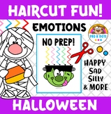 Hair Cut Fun and Emotions Scissor Skills Halloween SEL & O