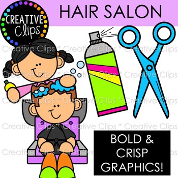 Hair Salon Clipart {Hair Clipart} by Krista Wallden - Creative Clips