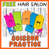 Hair Salon Scissor Cutting Practice Sheets Free Printable