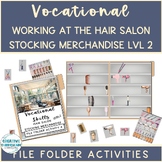 Hair Salon Vocational Task Stocking Merchandise File Folde