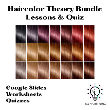 Preview of Haircolor Theory Bundle- Cosmetology - Haircoloring