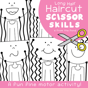 FREE Printable Scissors Skills Haircut Worksheets - Little Lions Academy