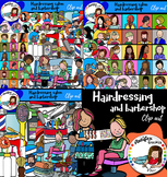 Hairdressing salon and barbershop- Big set of 107 graphics!