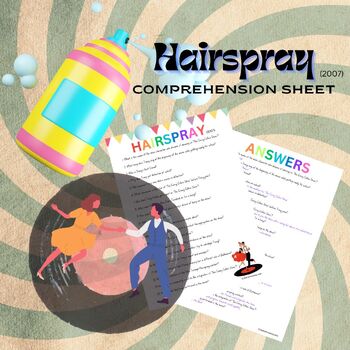 Preview of Hairspray (2007) 20 Question Movie Comprehension Sheet with Answers