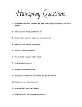 Preview of Hairspray Movie Guide