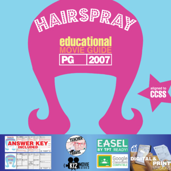 Preview of Hairspray Movie Guide | Questions | Worksheet | Google Slides (PG - 2007)