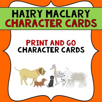 Preview of Hairy Maclary from Donaldson's Dairy and Friends Character Cards