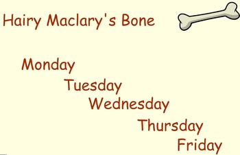 Preview of Hairy McClary's Bone Guided Reading Weekly Lesson Plan Four Blocks Literacy