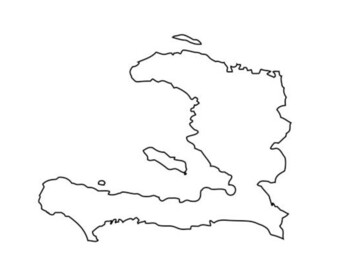 Haiti Blank Map by Steven's Social Studies | TPT