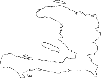Haiti Country Map - Black & White, Solid & Outline Maps JPG SVG PNG PDF ...