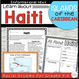 Haiti Reading Passages and Task Card Activities
