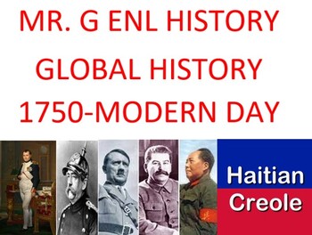 Preview of Haitian Creole ENL Global 2 History Lesson Bundle (Creole/English)