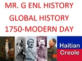 Haitian Creole ENL Global 2 History Lesson Bundle (Creole/