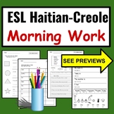 Haitian-Creole Speakers ESL Newcomer Activities: ESL Back 
