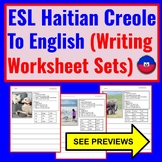 Haitian-Creole Speakers ESL Writing Worksheets-Picture Pro