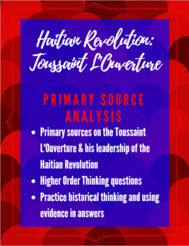 Preview of Haitian Revolution: Primary Source Analysis