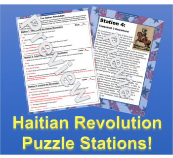 Preview of Haitian Revolution Puzzle Stations