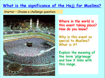 Preview of Hajj: Islam - Presentation and Worksheets