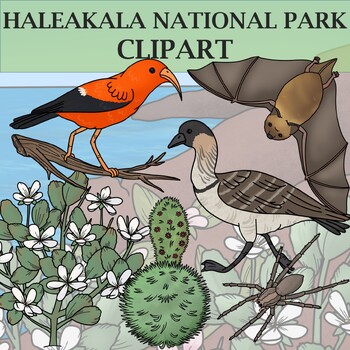 Preview of Haleakala National Park Clip Art - Plants and Animals of the National Parks