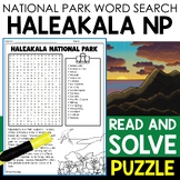 Haleakala National Park Word Search Puzzle National Parks 