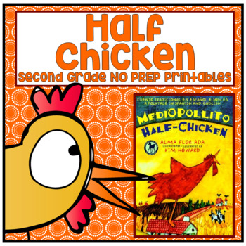 Preview of Half Chicken Second Grade NO PREP Printables