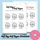 Half Day Donut-Themed Worksheet