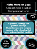 Half: More or Less; A Benchmark Fraction Comparison Game