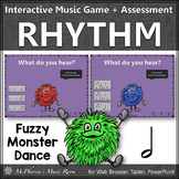 Half Notes Interactive Rhythm Game + Assessment {Fuzzy Mon