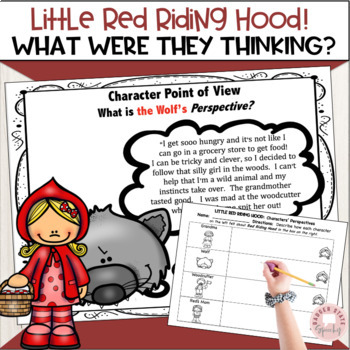 Preview of Perspective taking theory of mind Little Red Riding Hood