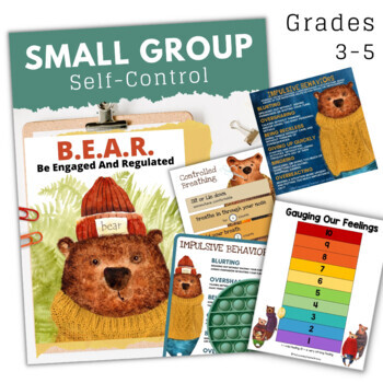 Preview of Self Control & Impulsive Behaviors 6 Week Small Group Counseling Kit