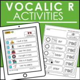 Vocalic R Sentences and Coarticulation Activities | Speech