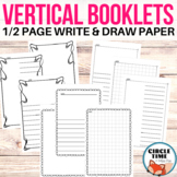 Half Page Writing Paper with Borders and Blank Book Templates