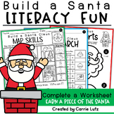 Build a Santa First Grade Christmas Craft & Literacy Worksheets
