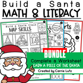 Build a Santa First Grade Math and Literacy Christmas Craf