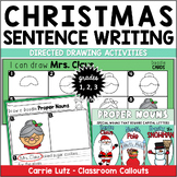 Sentence Writing 1st Grade with Christmas Themed Directed Drawing