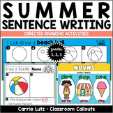 Sentence Writing 1st Grade with Summer Themed Directed Drawing